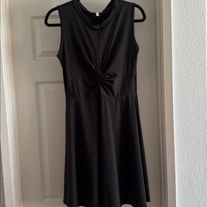 White Birch Elegant Black Sleeveless Mini Dress